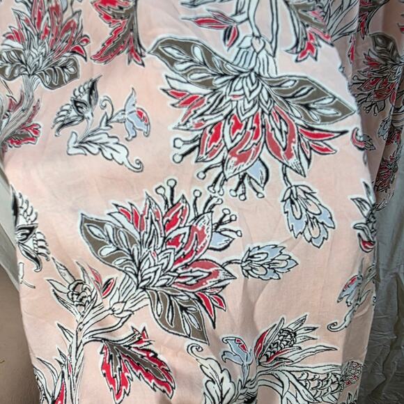 Fever plus size 3x sleeveless pink mini dress tunic Aline floral lightweight NEW - Picture 5 of 14